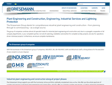 Tablet Screenshot of griesemann-gruppe.de